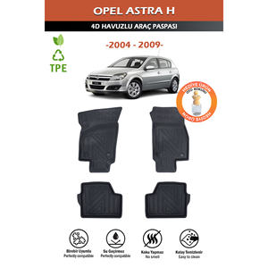 3D Black <b>Car</b> <b>Mats</b> Set with Pool Design Perfect Fit for Opel Astra H Sedan 2004-2009 Turkey Imported - Product Image 4