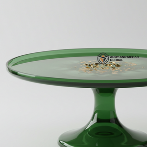 Support à gâteau en résine de qualité supérieure, support rond pour présentation de desserts, piédestal moderne, plateau de service pour la vente en gros - Product Image 2