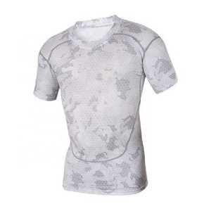 Tissu extensible évacuation de l'humidité demi-manche Rash Guard Sublimation personnalisée BJJ MMA Jiu Jitsu Practice Rash Guards - Product Image 3