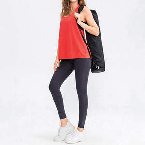 เสื้อกล้ามผู้หญิงสีทึบระบายอากาศได้ดีสไตล์ลำลองพร้อมโลโก้ส่วนตัวที่ด้านหน้า - Product Image 6