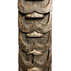 Panel Decorativo de Madera Hecho a Mano con Diseño Ancestral de Naga - Product Image 3