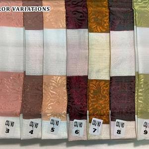 Luxurious Jacquard Stripe Fabric 44 Inch Wide with Satin Touch and 10 Elegant Shades for Apparel and <b>Interiors</b> - Product Image 6