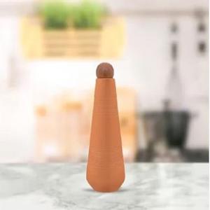 ขวดน้ำทำมือพร้อมฝาปิดจากอินเดียขวดน้ำดินเหนียว - Product Image 1