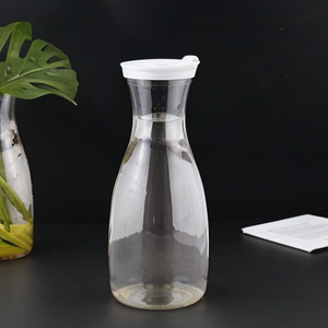 Ensemble de carafe de réfrigérateur de récipient d'eau de jus en plastique de 1000ml avec couvercles carafes de 32 oz pichet de boisson de barre avec couvercle - Product Image 3