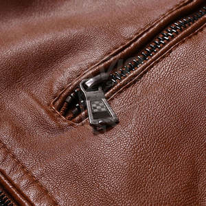 Chaqueta de Cuero para Hombre, Nueva Moda, Chaqueta de Cuero para Hombre, Chaqueta de Invierno Cortavientos - Product Image 6