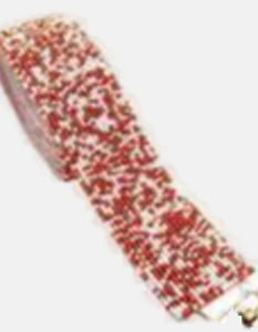 Correas de guitarra bordadas a mano con cuentas blancas y naranjas con diseño de monedero de estrella Accesorios de moda hechos a mano - Product Image 1