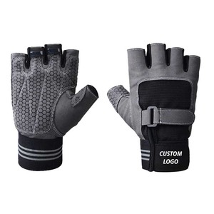 Custom Logo Fitness Sport Weight Lifting Gloves <b>Men</b> and Women Unisex <b>Hand</b> Workout Gym Gloves Wholesale Customized Gloves - Product Image 5