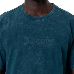 Nuevos adultos, venta al por mayor, precio barato, Camisetas estampadas para hombres, ajuste holgado, 100% algodón, camisetas transpirables de lavado ácido más vendidas - Product Image 5