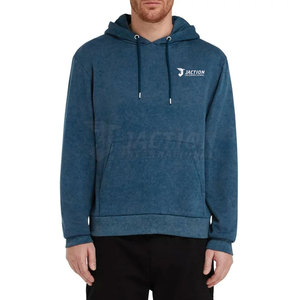 Vente chaude Acide Lavage Solide À Capuche Polaire Hoodies pour Hommes Casual Respirant quantité minimale de commande Bas - Product Image 1