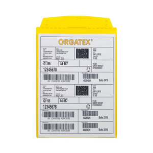 Portadocumenti con tasca trasparente, da appendere, A4 verticale, Giallo, 10 pz. / Confezione.- SD018-04 - Product Image 2