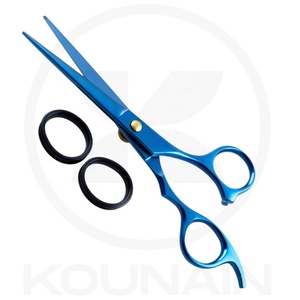 Professional Japanese Stainless Steel 420 Right-Handed Barber <b>Scissors</b> Blunt Blade Tip Medium Handle Non-Foldable Hair Cutting - Product Image 4