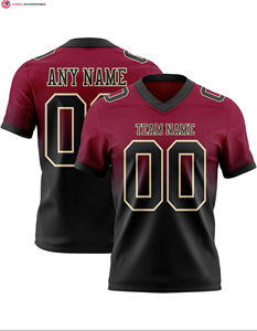 Camiseta de Fútbol Americano Personalizable de Secado Rápido, Tejido de Sarga, Poliéster Transpirable, Manga Corta, Talla Grande, Ropa de Fútbol Americano - Product Image 6