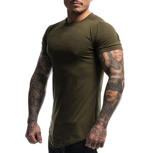 T-shirts d'été pour hommes Coupe ample 100% T-shirt imprimé de couleur unie en coton et polyester 2026 - Product Image 3