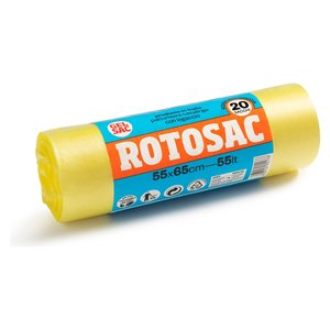 Juego de 20 bolsas de basura (34Lt) con cierre ROTOSAC Amarillo CO955176 - Product Image 1
