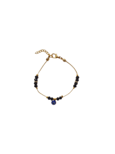 Bracelet en acier inoxydable plaqué pierres de zircon imitation perle DAFNI BIG PAZAR - Cadeau tendance fabriqué à Istanbul - Product Image 2