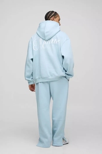 Ropa informal de gran tamaño Skript con capucha Split Hem chándales Top Trending transpirable de alta calidad conjunto de chándal personalizado para hombres - Product Image 2