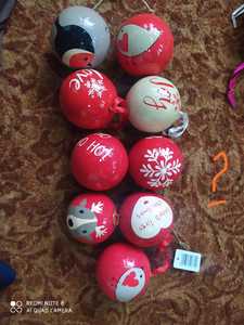 ลูกบอลกระดาษตกแต่งคริสต์มาส,ลูกบอลกระดาษตกแต่งงานปาร์ตี้ออกแบบด้วยมือวาดด้วยมือ - Product Image 3