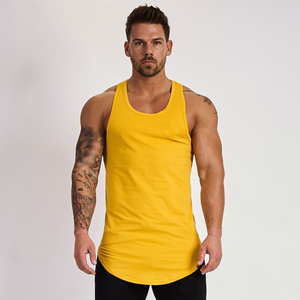 OEM Custom Breathable Casual Knitted Bodybuilding Muscle <b>Singlet</b> Stringer Gym Ribbed Tank Top <b>for</b> <b>Men</b> - Product Image 5