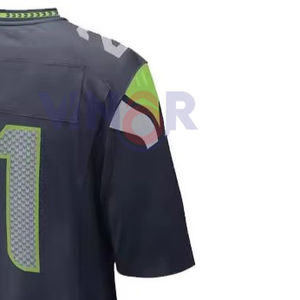 Maillot de football américain personnalisé de haute qualité pour hommes, tendance, style unique, respirant, vente chaude, manches courtes - Product Image 5