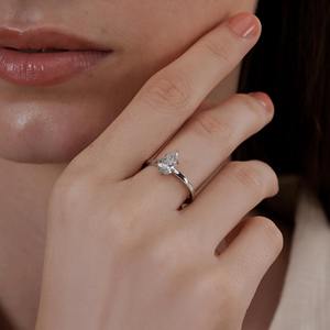 Bague de fiançailles en diamant de laboratoire taille poire 1,11 ct, certifiée IGI, bague en diamant taille poire, bague solitaire, F VVS1 VVS2, bague tendance - Product Image 4