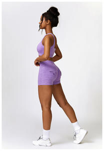 Ropa deportiva de moda temporada de otoño gimnasio Fitness Yoga desgaste Sujetador deportivo y pantalones cortos OEM ropa deportiva Sexy fabricante de ropa de lujo - Product Image 6