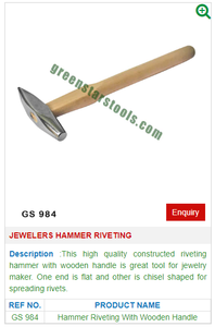 Herramientas de joyería de madera GS 984 para remachado de martillo en la creación de joyas - Product Image 2