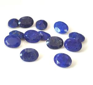 Piedra preciosa suelta de lapislázuli natural al por mayor, piedra preciosa azul facetada de corte ovalado para la fabricación de joyas, rango de tamaño 3x5mm-20x30mm - Product Image 1