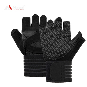 Guantes Deportivos de Medio Dedo con Cierre de Cordones de Malla para Levantamiento de Pesas, Fitness, Gimnasio, Entrenamiento, Impermeables, Personalizados para Hombres y Mujeres - Product Image 6