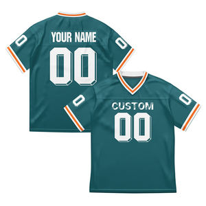 Camiseta de Fútbol Americano con Diseño Personalizado OEM - Ropa de Fútbol de Poliéster con Estampado Digital - Ropa Deportiva Transpirable de Malla para Hombre al por Mayor - Product Image 2