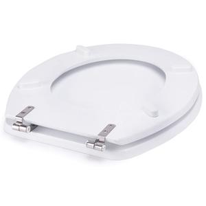 Sedile per Bagno - Bianco - Acrilico e Acciaio Inossidabile - Product Image 6