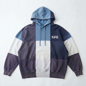 เสื้อฮู้ดดี้ผู้ชายแบบหนาพิเศษ สไตล์วินเทจ ล้างสีแบบแอซิดวอช ผ้าฝ้าย ทรงปกติ มีกระเป๋า ผ้าฟลีซ สตรีทแวร์ ผลิตตามสั่งจากโรงงาน - Product Image 1