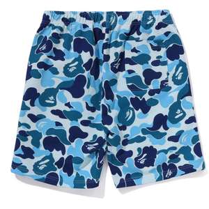 Shorts graphiques camouflage bleu personnalisés avec taille élastique, tendance estivale, imprimé requin, shorts camouflage visage de requin pour hommes, style streetwear - Product Image 2