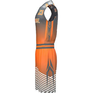 Vente en gros uniforme de basket-ball unisexe personnalisé uniforme respirant à séchage rapide uniforme de basket-ball d'entraînement de jeu en tissu maillé - Product Image 2