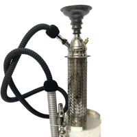 Chicha de luxe Farida en laiton, artisanale, art 3D, style hôtel, laque oxyde d'argent, durable, design personnalisé haut de gamme