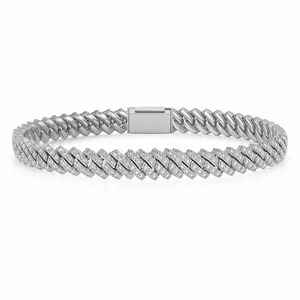 Grand Cuban Link Lab Grown Diamond Bracelet 5 Ct Tw F-G Color VS Clarity 422 Diamonds 14K <b>Solid</b> <b>Gold</b> Ultimate Chain Statement - Product Image 1