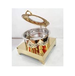 เครื่องอุ่นอาหารจานร้อนจัดเลี้ยงอาหารสแตนเลสดีไซน์อาร์ตเดคโคทนทานปรับแต่งได้หรูหราอาหารไฮดรอลิก - Product Image 6