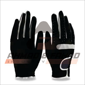 Ahmad Fahad Industry Guantes de golf de alta calidad personalizables en blanco y negro con opción de logotipo personalizado para uso deportivo - Product Image 5