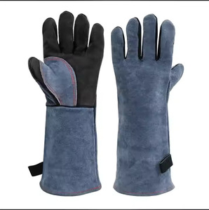 Guantes de soldadura resistentes para trabajos exigentes Guantes de soldadura de cuero con palma resistente al calor - Product Image 1