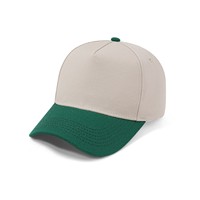 Alta calidad 100% algodón 5 paneles 2 tonos corona alta estructurada bordado curvo ala hebilla de Metal gorra de béisbol para hombres y mujeres