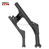 Support triple écran pour simulateur de course, support d'affichage réglable en aluminium, support stable pour écran, configuration de jeu pour simulateur de course