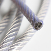1,5mm SS 316 7x7 HDPE oder schwarz PVC Nylon beschichtetes Edelstahl drahtseil Kabels ch linge Drahtseil zum Heben