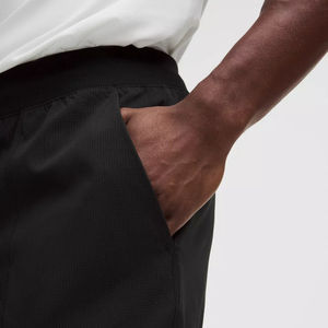 กางเกงวอร์มผ้าแคนวาสสีดำคุณภาพสูงสั่งทำพิเศษสำหรับผู้ชาย เอวกลาง 100% ผ้าฝ้าย ระบายอากาศ แห้งเร็ว สวมใส่สบาย - Product Image 4