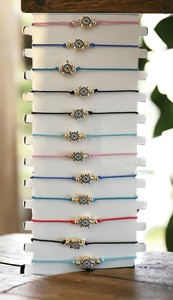 DAFNI BIG PAZAR Zinc Alloy Beaded <b>String</b> Zircon Unisex <b>Bracelet</b> - Product Image 3