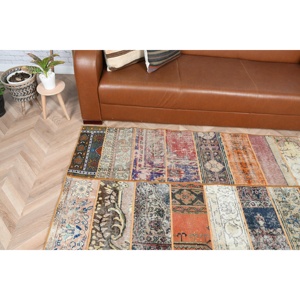 Alfombra de 3.3x6.5 pies, Alfombra Turca Vintage, Alfombra de Lana Azul - Product Image 4