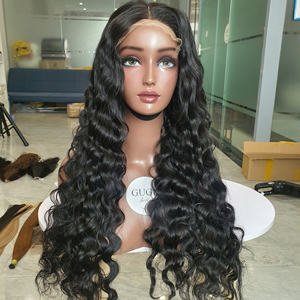 วิกผม100% แท้สำหรับผู้หญิงผิวดำวิกผมแท้สีธรรมชาติแบบลอนคลื่นลึก30นิ้วหรูหราจากเวียดนาม - Product Image 5