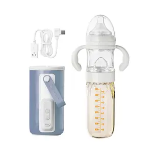 Portable travel night temperature adjustable 3 In 1 newborn baby infant formula milk mixing warmer feeding bottle