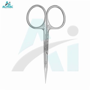 ALMAC OEM Tijeras para cutículas Cuchillas de punta fina con logotipo personalizado Recorte suave de cutícula Perfecto para el cuidado profesional de las uñas - Product Image 6