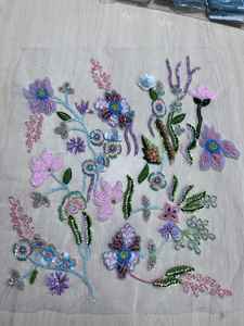 Feishiluo Luxury One-Layer 100% Polyester Lace 3D <b>Flower</b> Bridal Veil Cathedral Style 350cm Long Trim <b>Appliqued</b> Comes Comb - Product Image 5