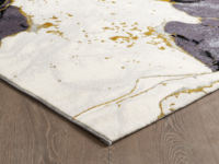 Tapis moderne au design en polyester avec tapis turc de luxe fabriqué à la machine de l'usine de Gaziantep