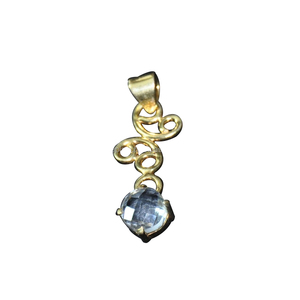 Forme ronde cristal Quartz pierre précieuse 925 pendentif en argent Sterling bijoux faits à la main pendentif à la mode pour cadeau de mariage ou fêtes - Product Image 1